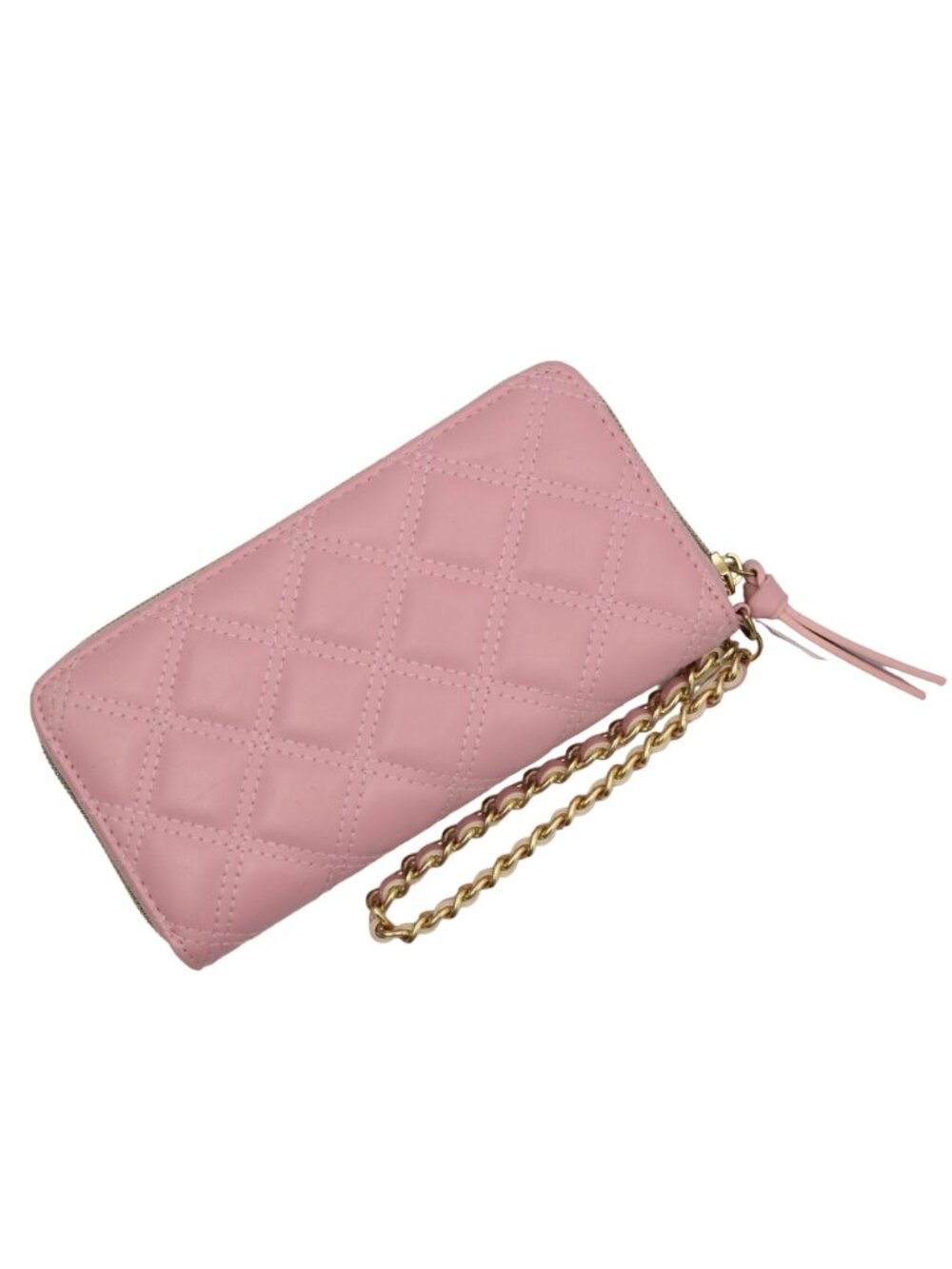 Claires Wristlet Initial A in Pearls Blush Pink Quilted - Picture 2 of 7